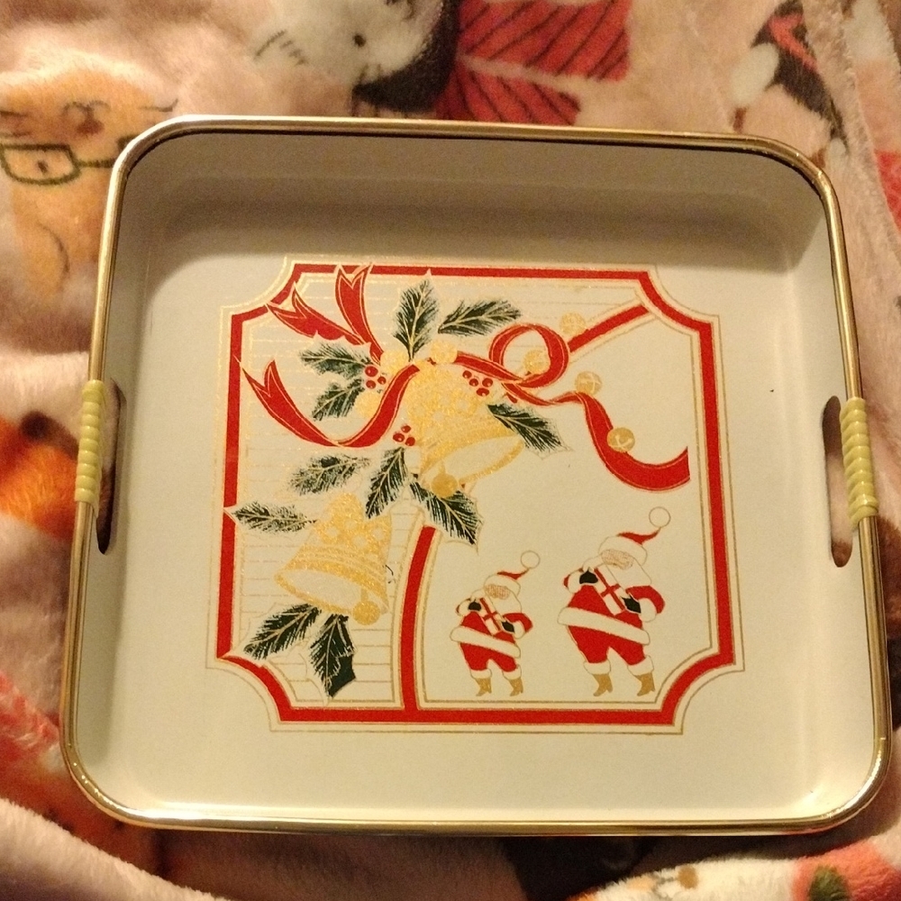 MCM Plastic Christmas Serving Tray